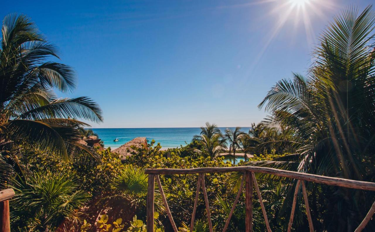 Ikal Tulum Hotel ภายนอก รูปภาพ View of the beach from the hotel