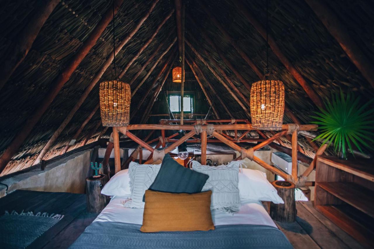 Ikal Tulum Hotel ภายนอก รูปภาพ Interior of a hotel room at Habitas