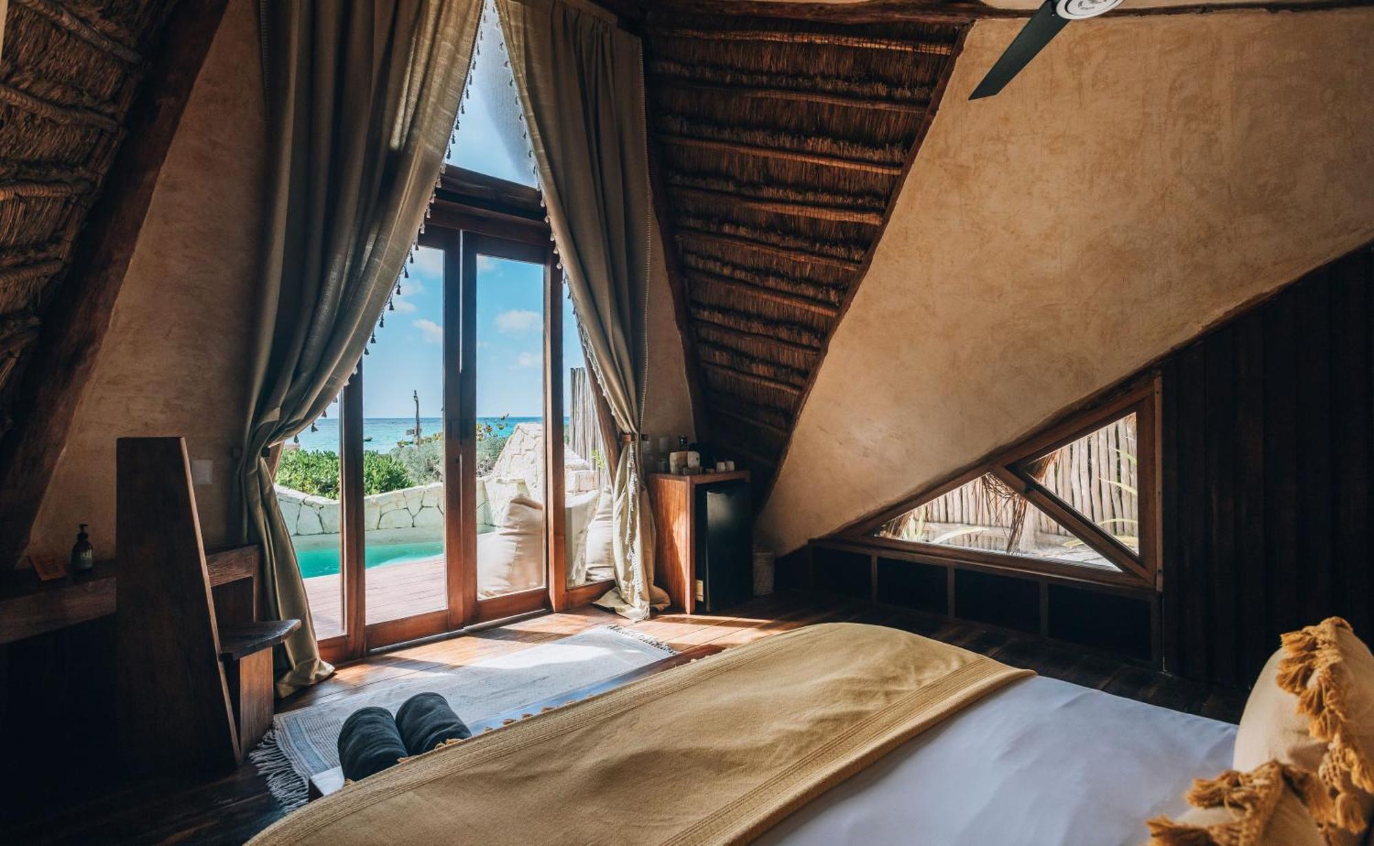 Ikal Tulum Hotel ภายนอก รูปภาพ Interior of a villa at Habitas